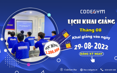 [CGH] Thông báo lịch khai giảng Tháng 8/2022