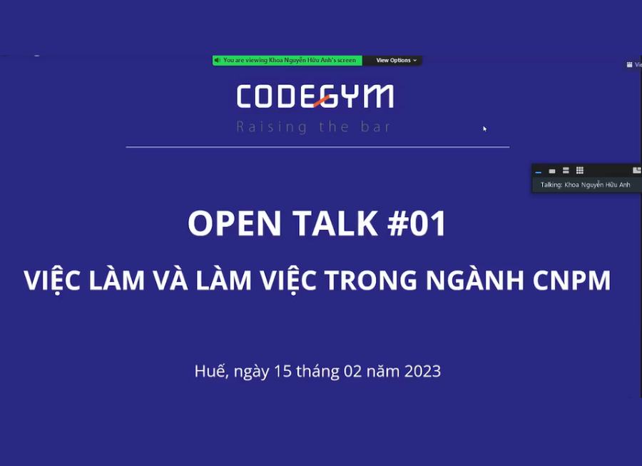 Thành công khép lại sự kiện Open talk: Hỏi đáp về lập trình