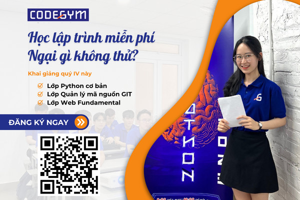 HỌC LẬP TRÌNH MIỄN PHÍ CÙNG CODEGYM HUẾ